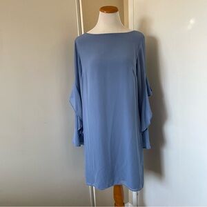 Ann Taylor Factory Elegant Blue Women's Long Sleeve Dress